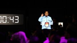 Acara debat kelima Pilpres 2024 yang digelar di Jakarta Convention Center (JCC), Jakarta. (Dok. TKN Prabowo - Gibran)

