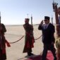 Menteri Pertahanan (Menhan) RI Prabowo Subianto tiba di Bandara International Queen Alia, Yordania dengan sambutan yang hangat oleh sejumlah pejabat tinggi Yordania. (Dok. Tim Media Prabowo)